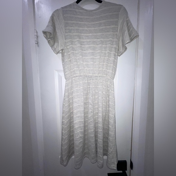 Grey Stretch Wrap Dress - Picture 2 of 3